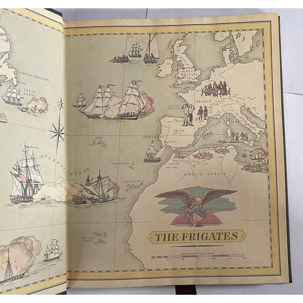 Time Life Seafarers The Frigates 1978 Vintage Hardcover Coffee Table Book - Picture 7 of 7